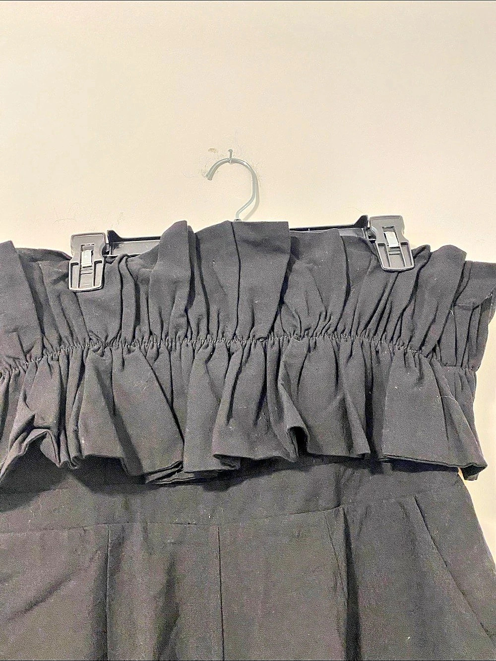 Entro Black Strapless Ruffle Romper - Picture 4 of 7